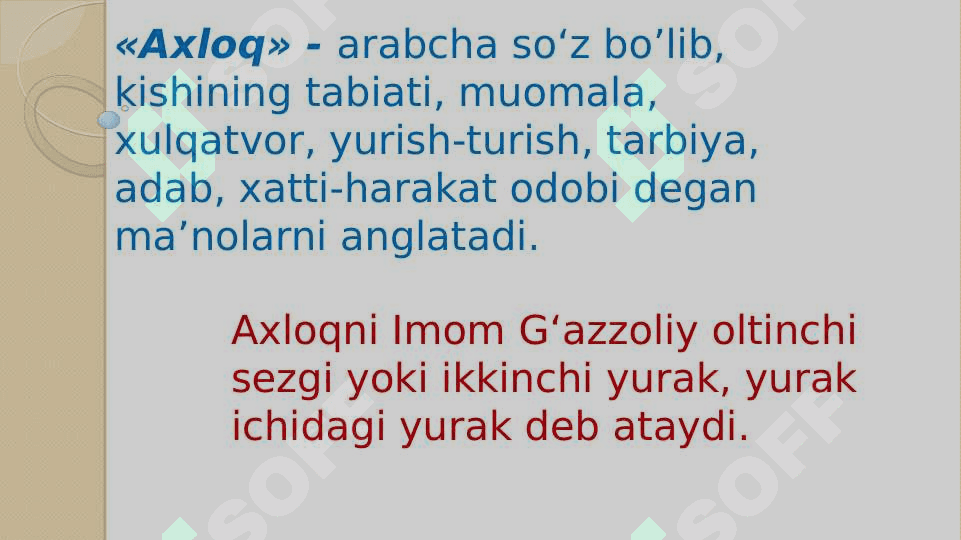 AXLOQ VA NAFOSAT FALSAFASI 3