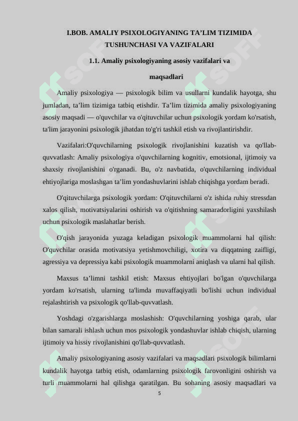 O‘ZBEKISTONDA AMALIY PSIXOLOGIYANI TA’LIM TIZIMIDA RIVOJLANISHI. 5