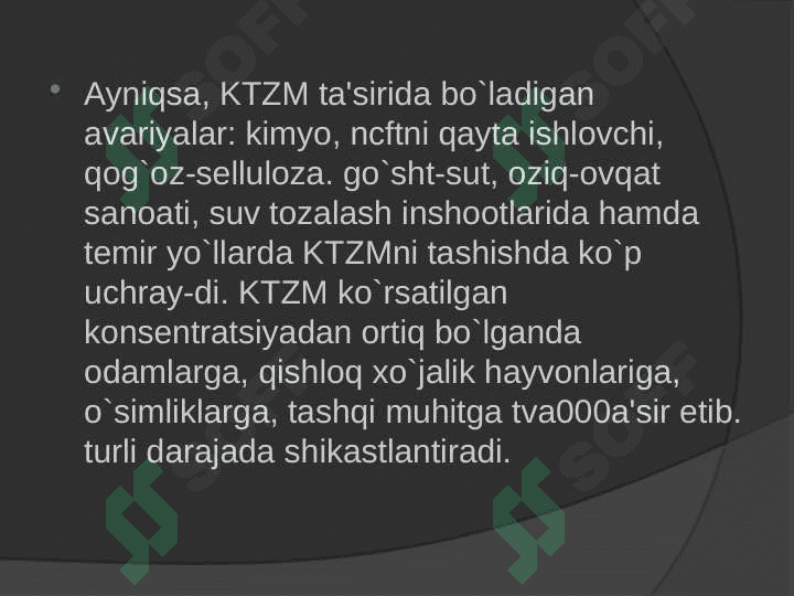 Avariyalarning kelib chiqishi va birinchi tez yordam 5