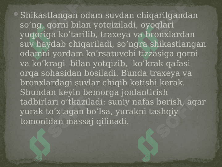 SUVGA CHO’KANDA BIRINCHI YORDAM 4