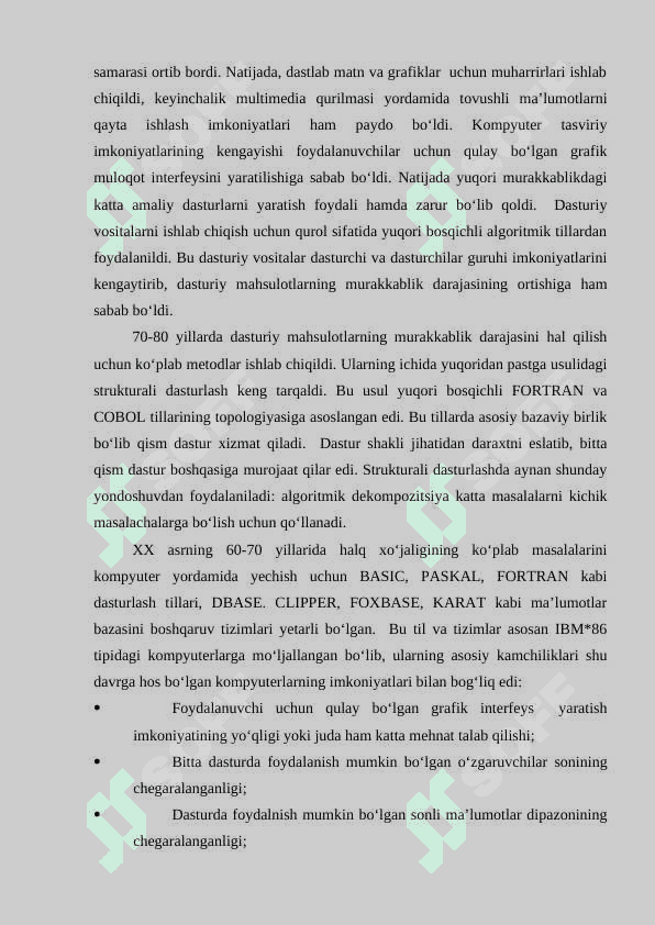 Оb’ektgа yо‘nаltirilgаn dаsturlаsh tillаri 2