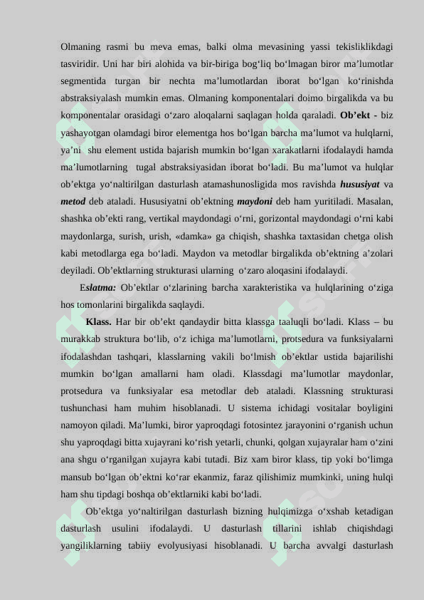 Оb’ektgа yо‘nаltirilgаn dаsturlаsh tillаri 5
