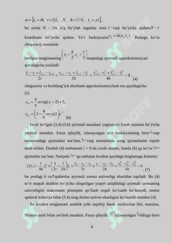 GIPERBOLIK SISTEMALARGA QO`YILGAN KOSHI MASALASI VA ARALASH MASALALARI 6