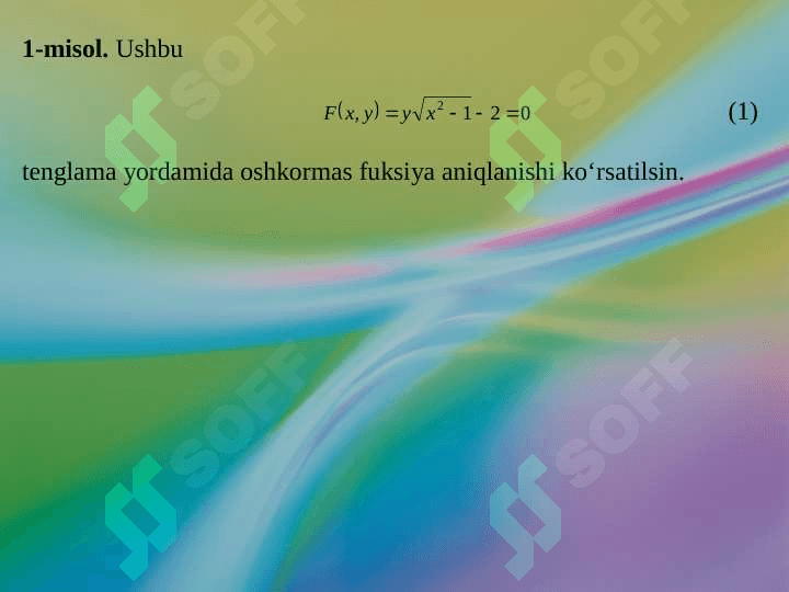 Oshkormas funksiya 2