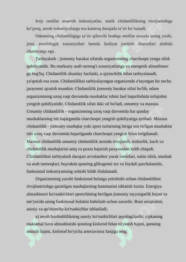 chidamlilikni tarbiyalash kurs ishi 6