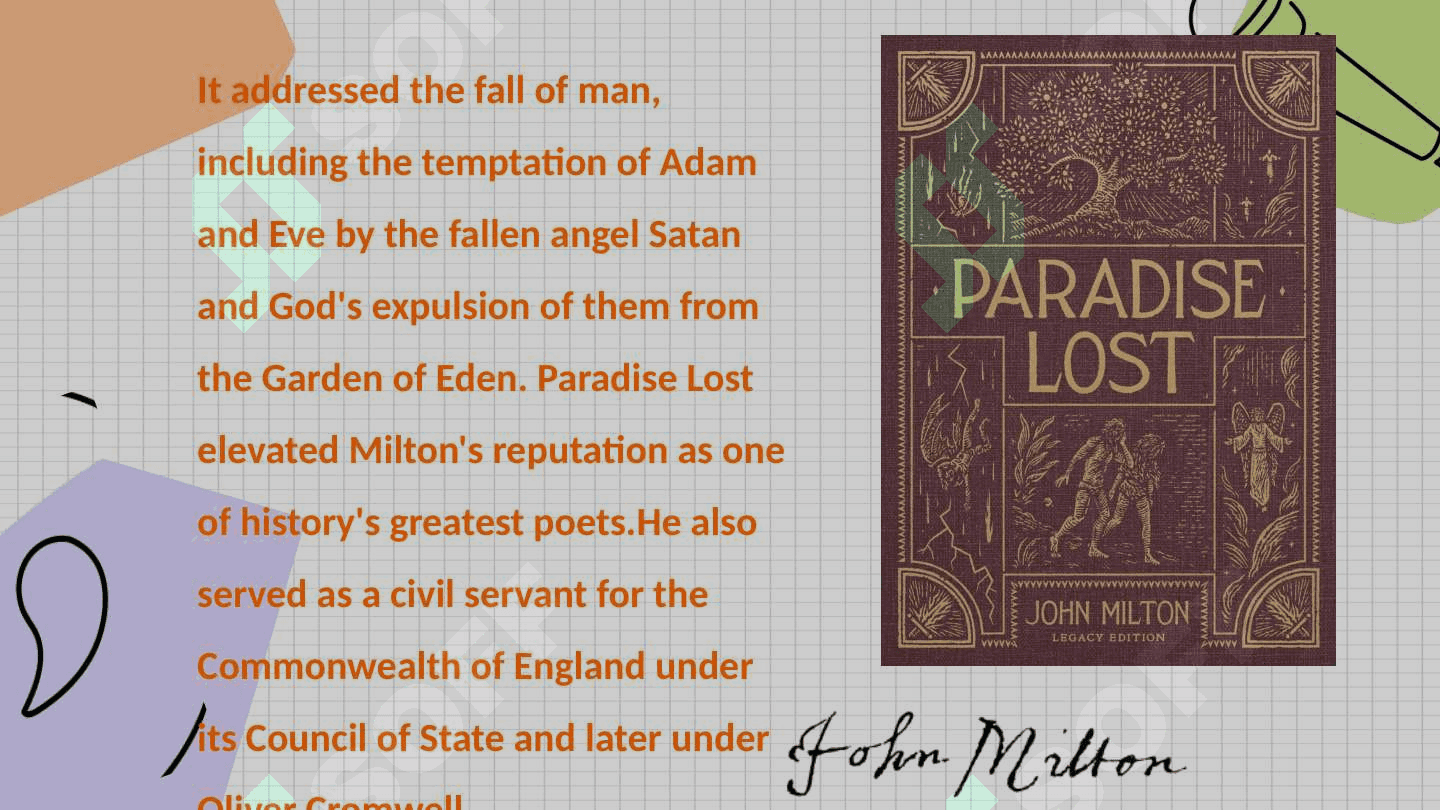 John Milton's literary career 3