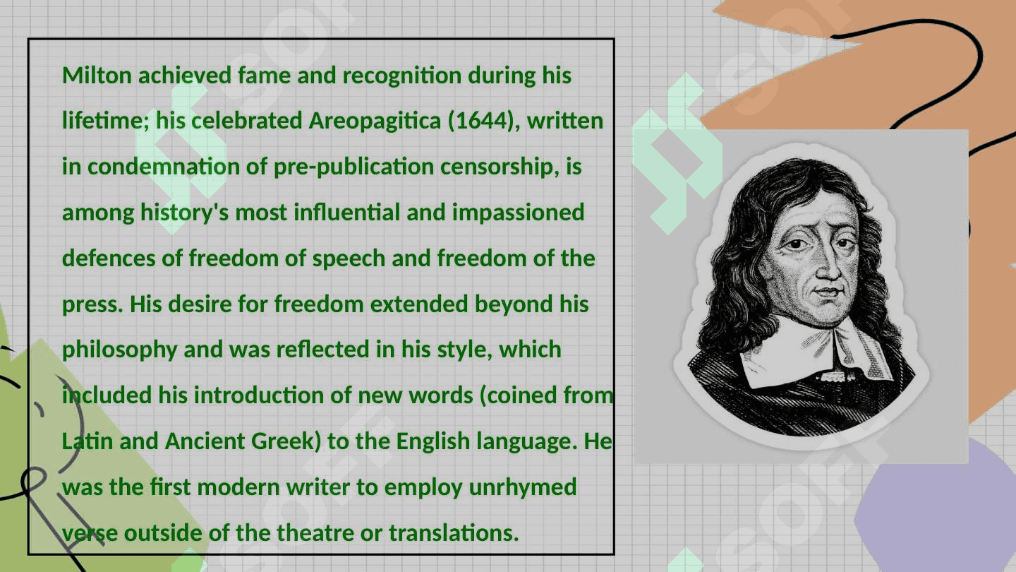 John Milton's literary career 4