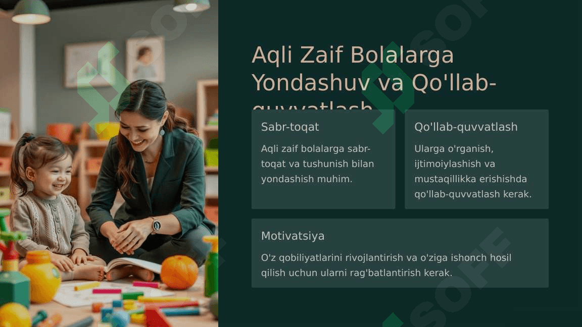 Aqli Zaif c: Tushunish, Qo'llab-quvvatlash va Integratsiya 3