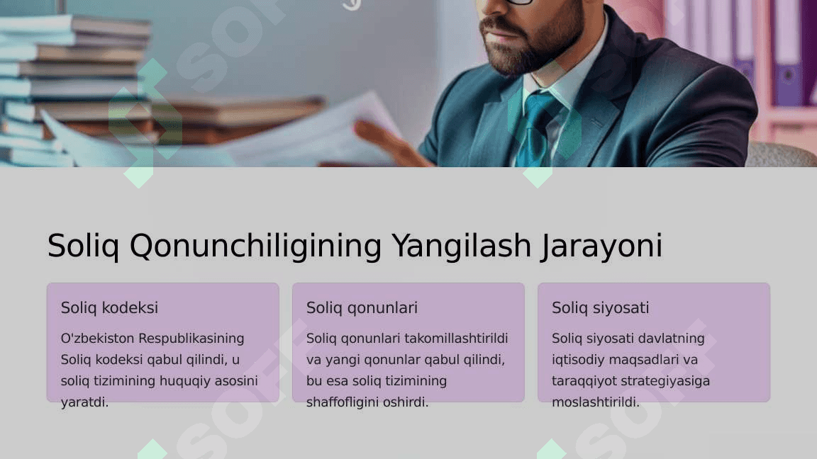 O'zbekiston Respublikasining Soliq Tizimining Shakillanish Bosqichlari 4