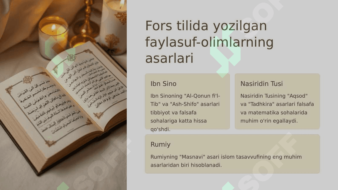 O'rta asr sharq falsafasi va uyg'onish davri xususiyatlari. 4