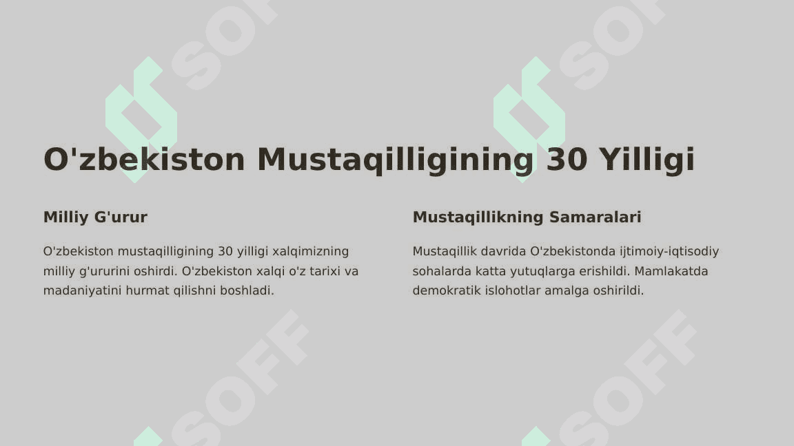 Yangi O'zbekistonda amalga oshirilayotgan ma'naviy o'zgarishlar. 2