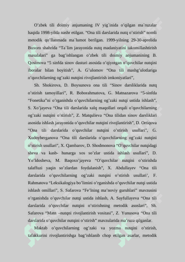 ONA TILI DARSLARIDA O'QUVCHILARNING ESHITISH, TUSHUNINSH MALAKASINI SHAKILLANTIRISH 4