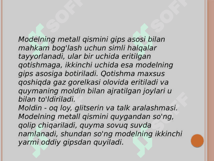 Kombinirlangan
 modellarni tayyorlash usullari 4