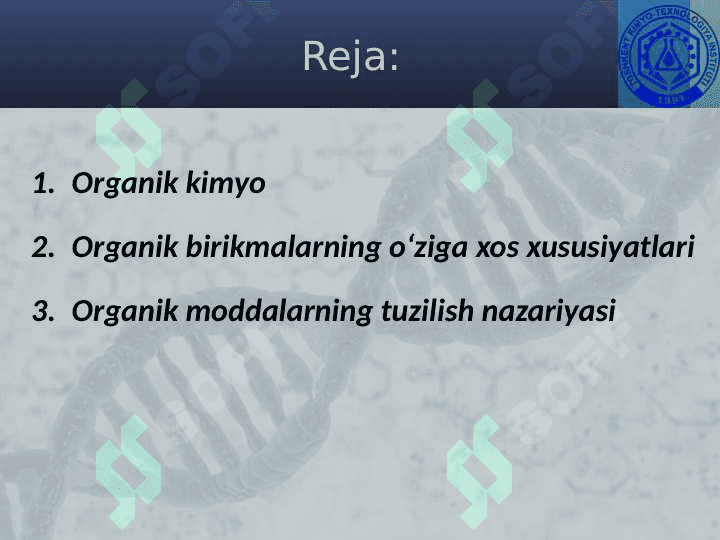 Organik kimyo tarixi. Organik birikmalarning o‘ziga xos xususiyatlari 2