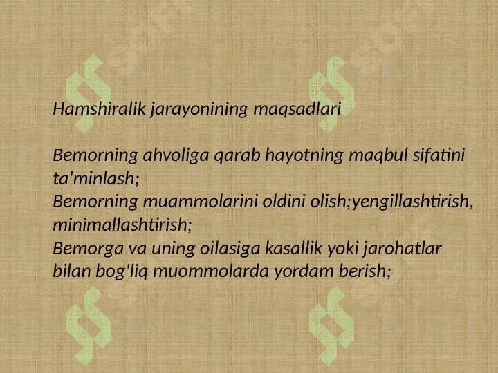 Hamshiralik jarayoni hamshiralik jarayoni bosqichlari va ularning umumiy xarakteristikasi 5
