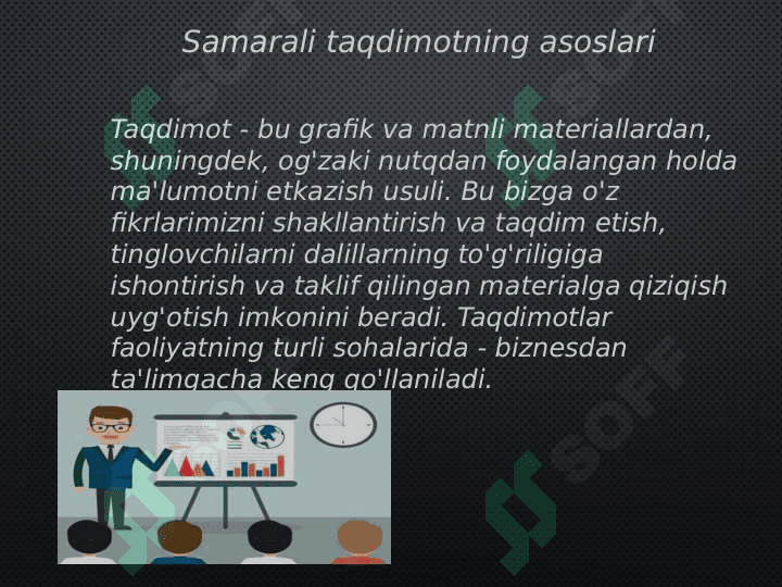 Omma oldida nutq
so'zlashda taqdimotning o'rni 3