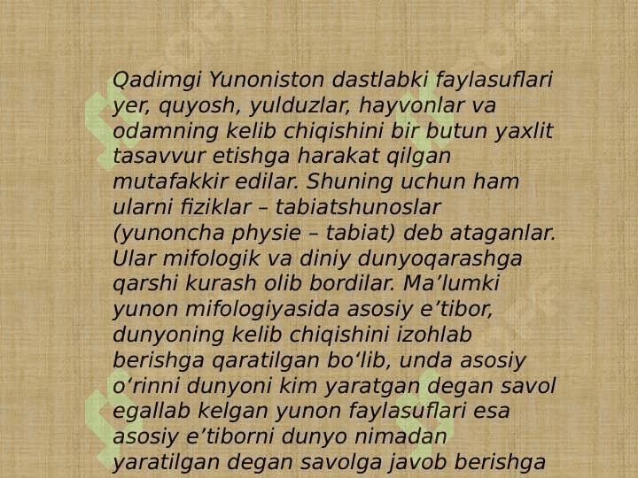 Yangi falsafiy tafakkur
 tushunchasining mazmun va mohiyati 4