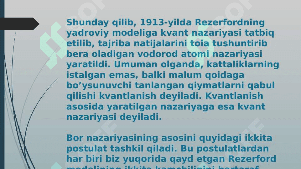 VODOROD ATOMINING BOR NAZARIYASI 3