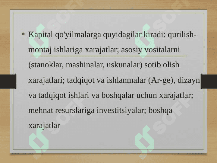 Kapital qo'yilmalarning iqtisodiy samaradorligi va uni oshirish yo'llari 4