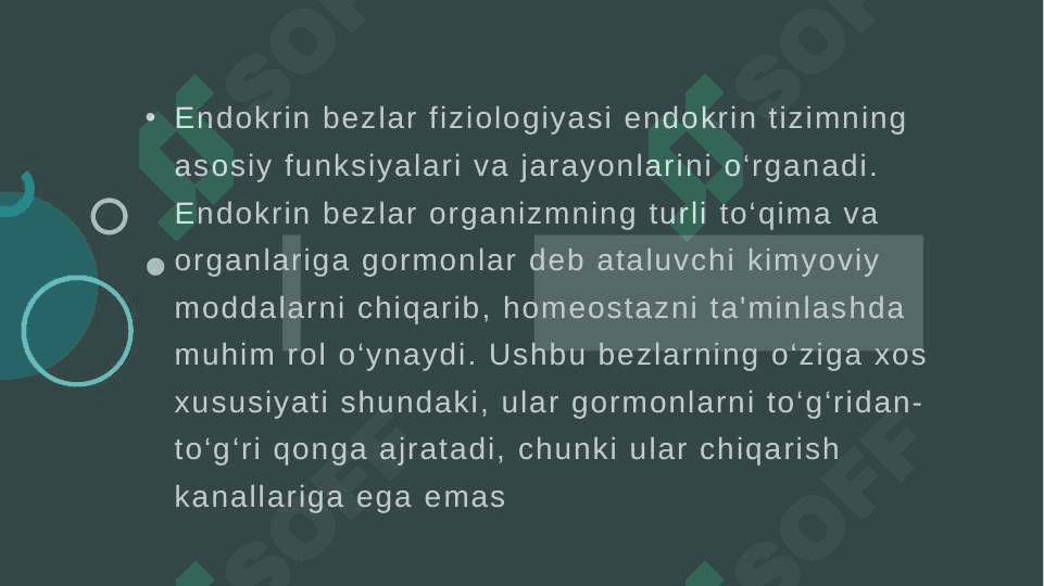 Endokrin bezlar fiziologiyasi. Gipotalamo- gipofizar tizim. Qalqonsimon va qalqonoldi bezi. Buyrakusti bezi fiziologiyasi 2