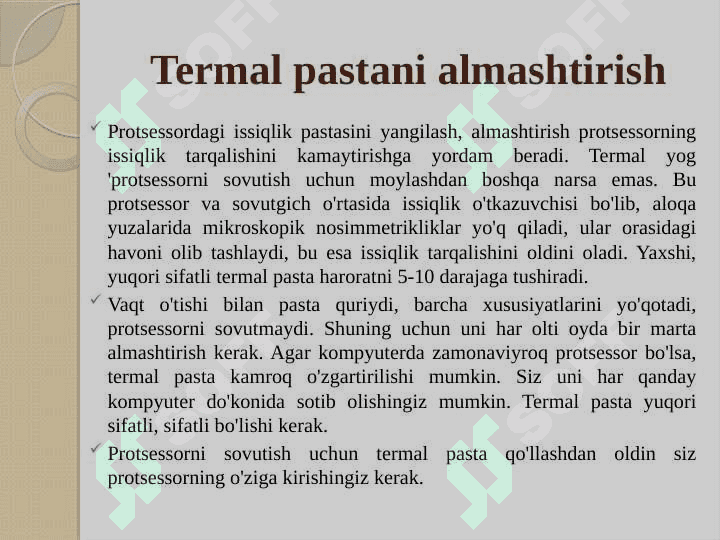 Markaziy mikroprotsessorning sovutish tizimi bilan tanishish 4