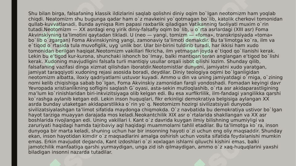Vorislik va yangilanishYoshlar tarbiyasida falsafiy kategoriyalar to’g’risidagi bilimlarning ahamiyati 5