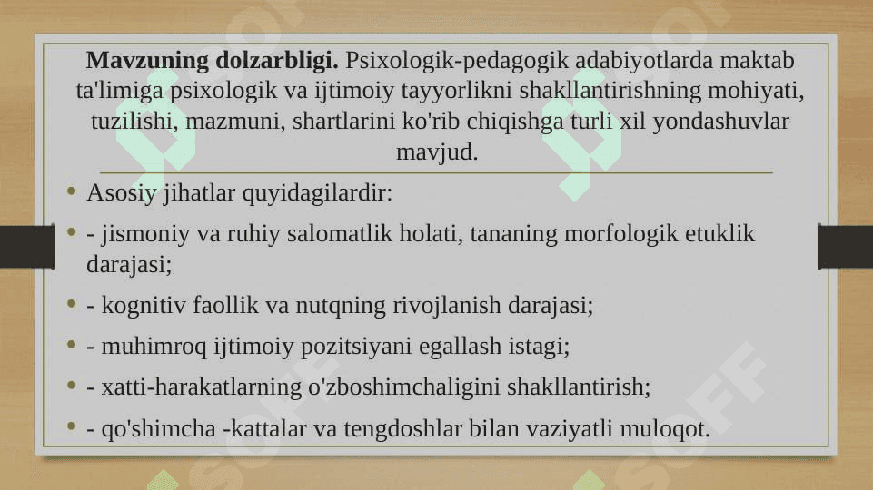 Bolani maktab ta’limiga ijtimoiy-psixologik tayyorgarligi 3