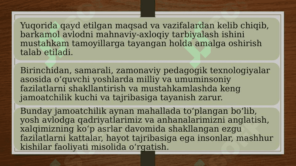 OILA, MAHALLA VA TA’LIM MUASSASASI IJTIMOIY-PEDAGOGIK HAMKORLIGI 8