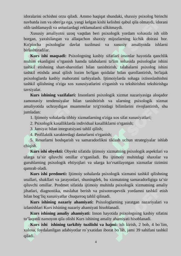 Ijtimoiy sohalarda psixologik xizmatni tashkil qilishning o'ziga xos xususiyatlari 4