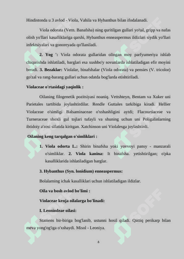Gunafshadsoshlar oilasi 6