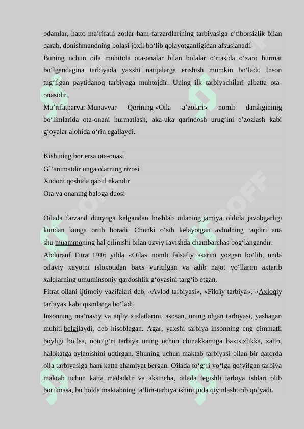 Oila pedagogikasining ilmiy tadqiqot metodlari 6