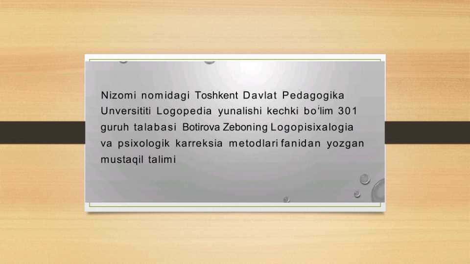 Bilish jarayonlarini tekshirish metodikalarini oʻrganish va qoʻllash usullari Kreativlik . Kreativlikka xos xususiyatlar. 1