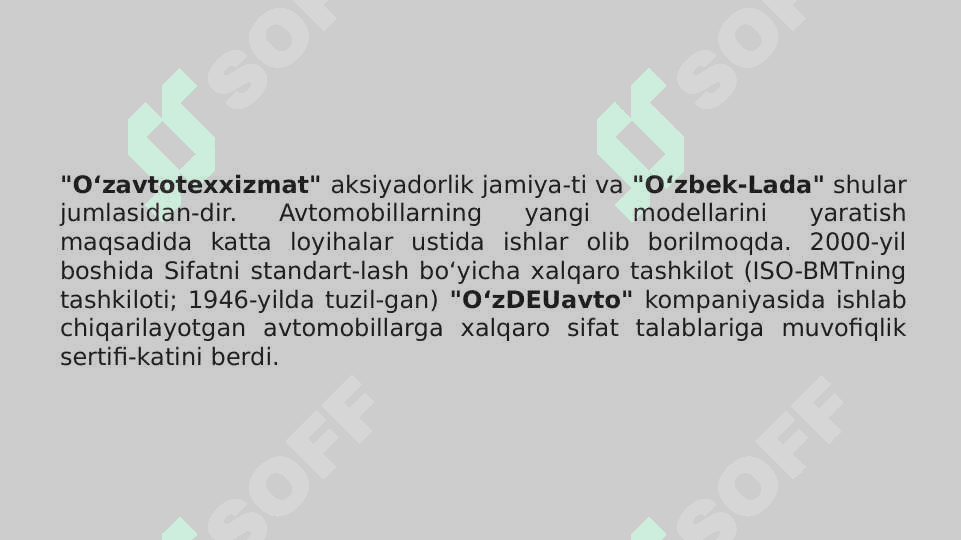 O'zbekiston avtomobil sanoati 6