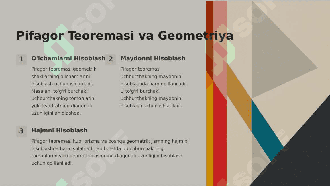 Uyni Tamirlash va Dizayn Loyihasida Pifagor Teoremasi 4