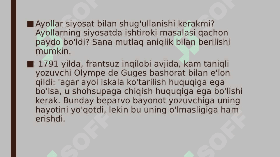 Ayollar va siyosat 4