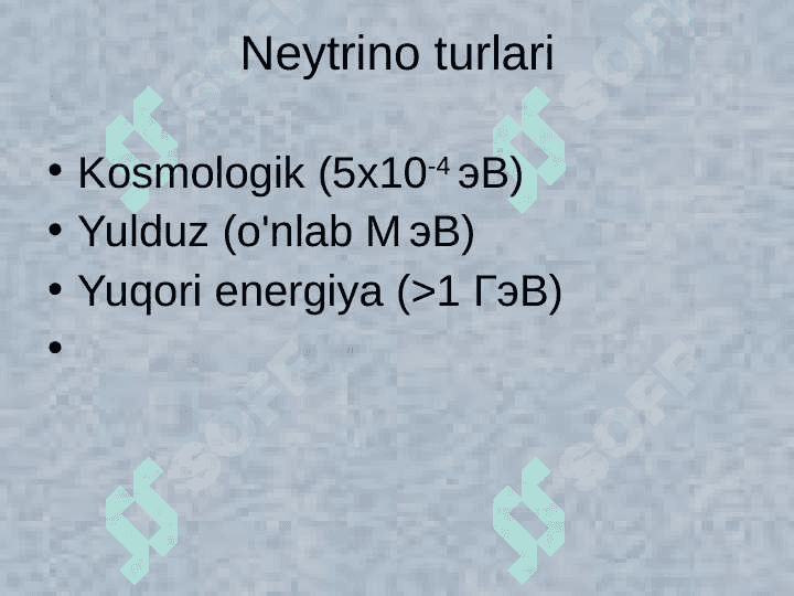 Neytrino astrofizikasi 3