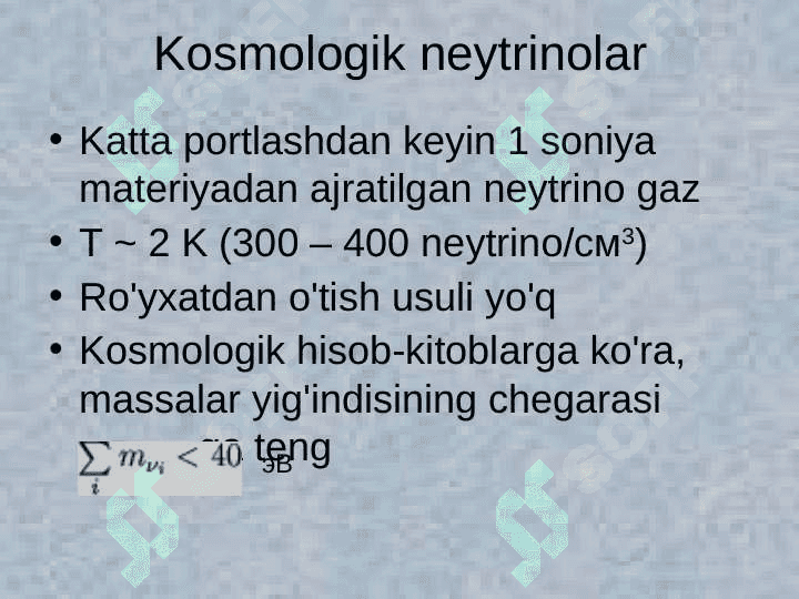 Neytrino astrofizikasi 4