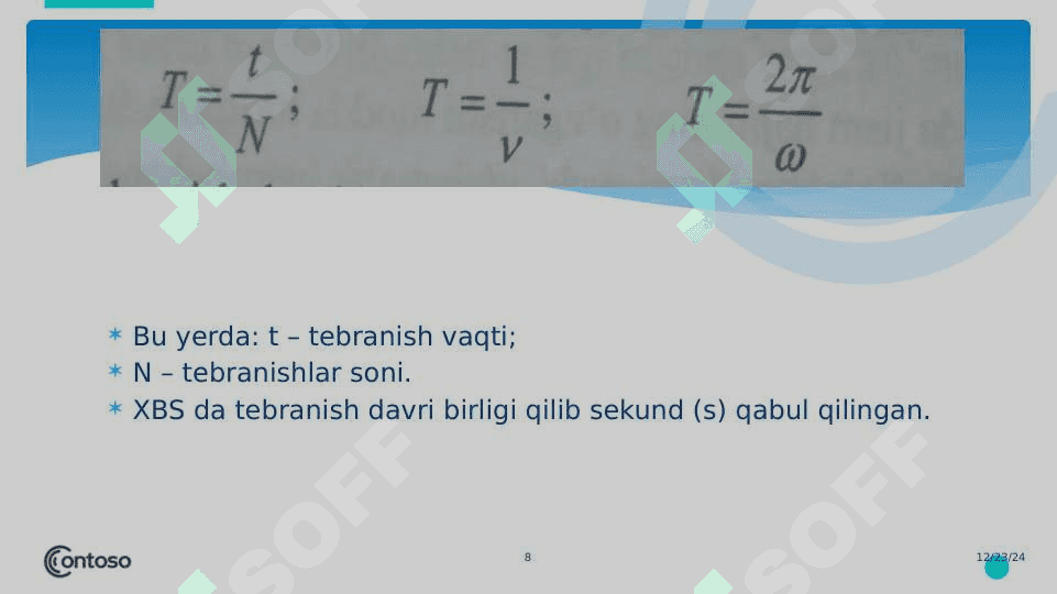 MEXANIK TEBRANISHLAR 8