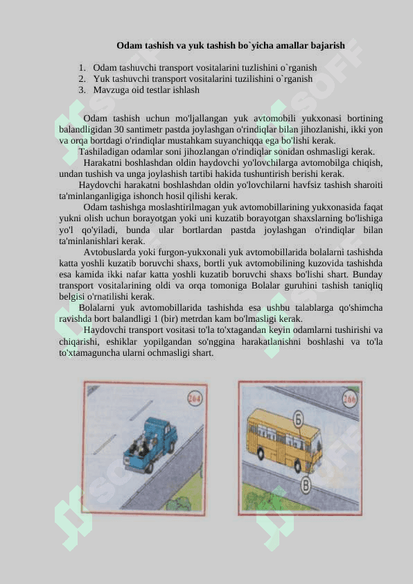 transport vositalarini boshqarish 3