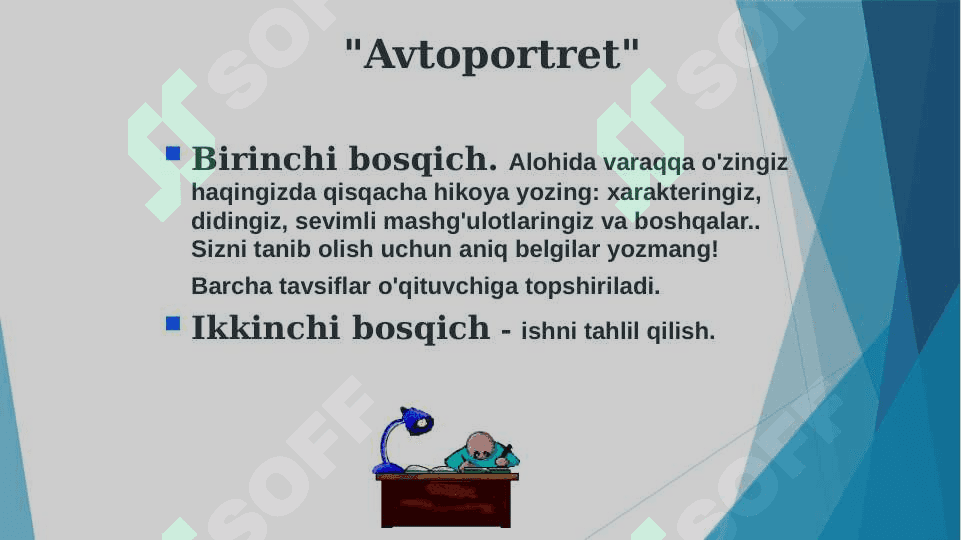 O'z-o'zini bilish va shaxsni rivojlantirish 8