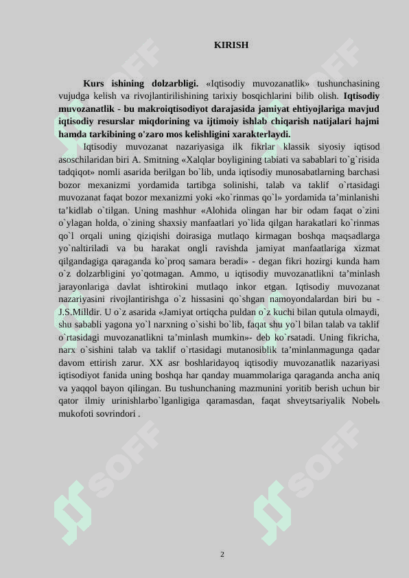 Iqtisodiyotdagi tarkibiy o`zgarishlar va uning iqtisodiy muvozanatga ta`siri 3