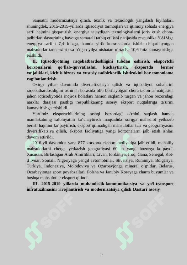 Iqtisodiyotdagi tarkibiy o`zgarishlar va uning iqtisodiy muvozanatga ta`siri 6