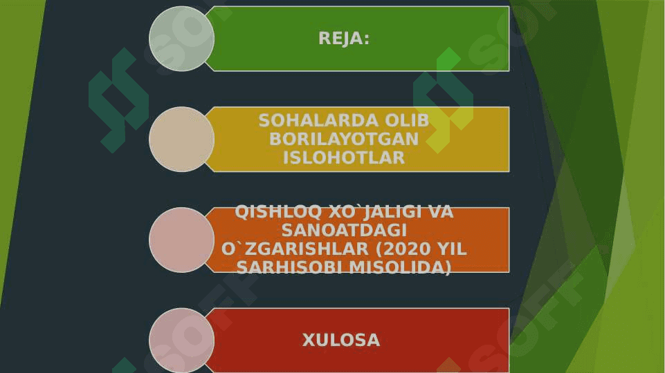 Qishloq xo’jaligi va sanoatdagi o’zgarishlar 2