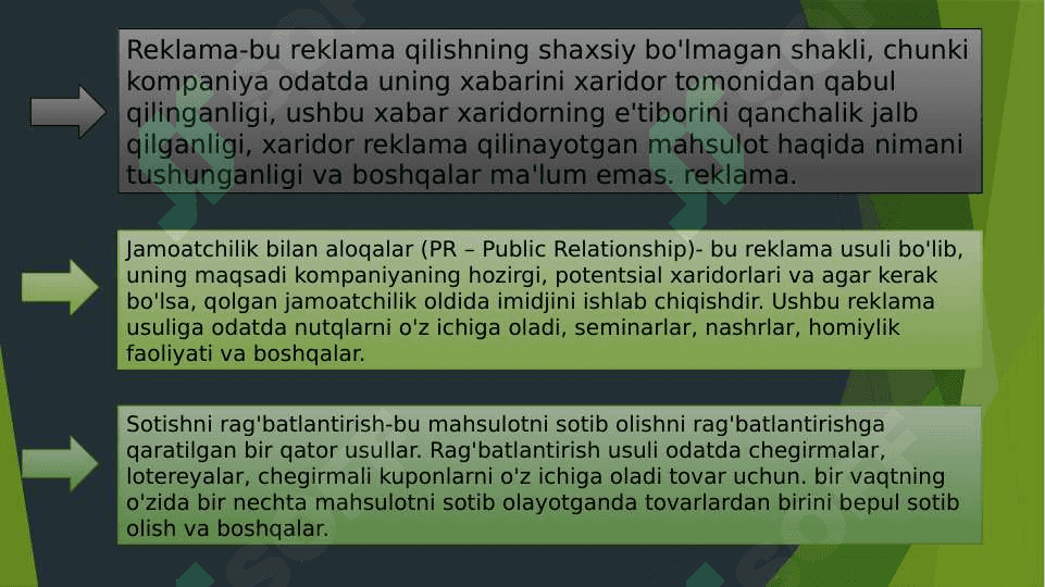 Raqamli Marketing texnologiyalari turlar 6