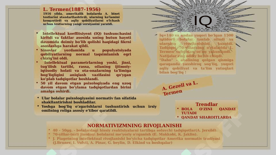 Rivojlanish psixologiyasining predmeti va vazifalari 6