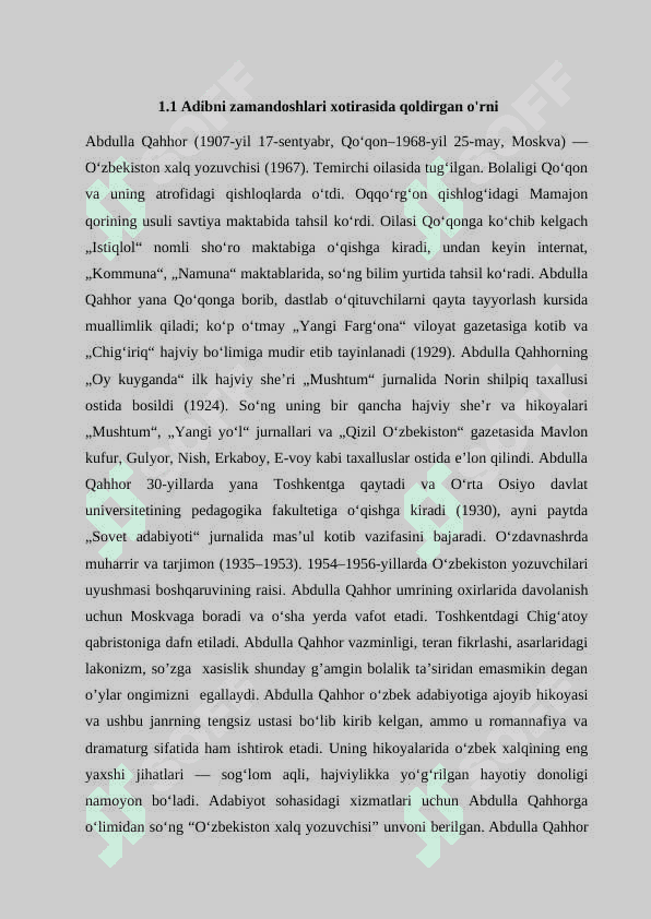 “O‘tmishdan ertaklar” qissasida davr va shaxs talqini 6