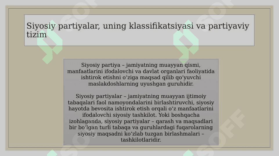 Siyosiy partiyalar va Jamoat birlashmalari 4