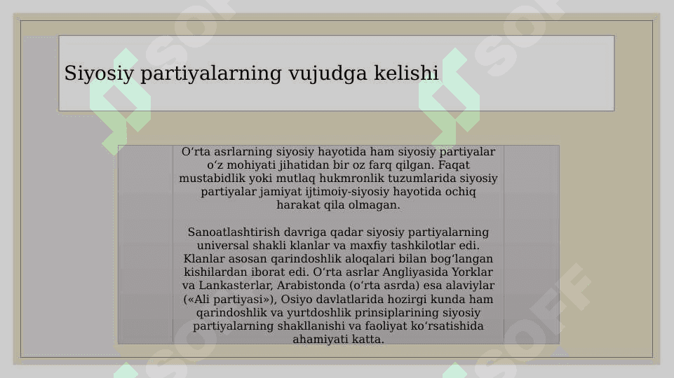 Siyosiy partiyalar va Jamoat birlashmalari 7
