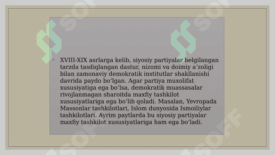 Siyosiy partiyalar va Jamoat birlashmalari 8