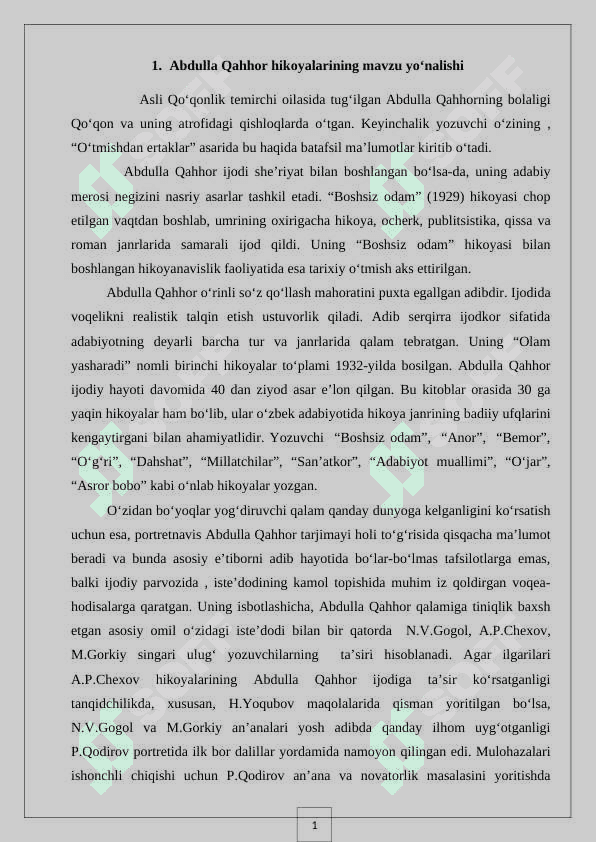 Abdulla qahhor satirik hikoyalar ustasi 6